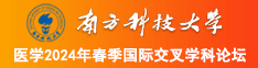 用力操骚逼南方科技大学医学2024年春季国际交叉学科论坛